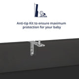 Cozy Castle Record Player Stand, Turntables Stand with Vinyl Record Storage Holds up to 350 Albums, Record Stand Table for Bedroom, Living Room, Office, Black Cozy Castle