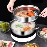 Steamer Pot for Cooking 4 Quart Steamer Pot 2-tier Multipurpose 18/8 Stainless Steel Steam Pot Cookware with Lid for Vegetable, Noodles, Pasta, Food puluru