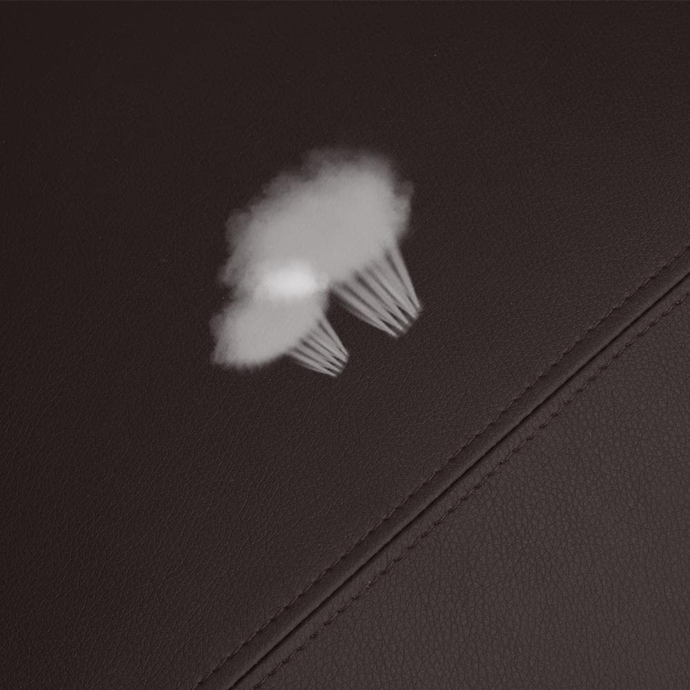 Topeakmart PU Leather Recliner Chair Living Room Single Sofa Home Theater Seating with Lumbar Support Overstuffed High-Density Sponge Manual Push Back Recliners Brown Topeakmart