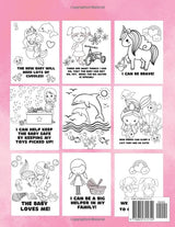 I'm a New Big Sister Coloring Book!: 40+ Pages of Big sister fun and Encouragement! A Gift for New sister with cute Baby sibling! WoodArtSupply