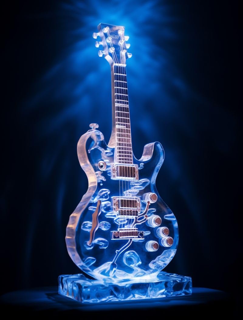 5D Diamond Art Painting Kits by Number for Adults Blue Crystal Guitar Diamond Art Full Round Drill Crystal Rhinestone Embroidery Craft Kits for Leisure DIY Art 30x40cm(c45) Generic