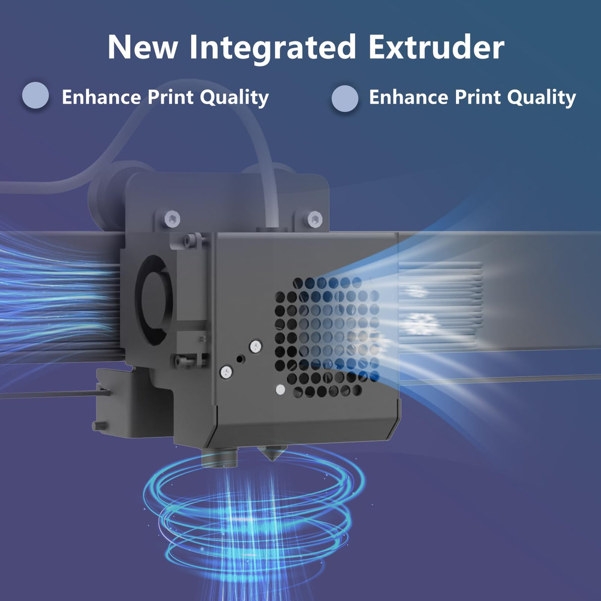 OLAPRIN 3D Printer, Upgraded Version Can Print Larger Size 3D Printers, New Integrated Extruder, Better Printing Details, Equipped with Intelligent Automatic Leveling, 300×300×400m FDM Printing OLAPRIN