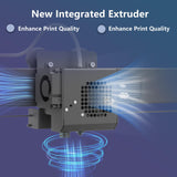 OLAPRIN 3D Printer, Upgraded Version Can Print Larger Size 3D Printers, New Integrated Extruder, Better Printing Details, Equipped with Intelligent Automatic Leveling, 300×300×400m FDM Printing OLAPRIN