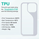 YXPOLYER TPU Filament 1.75mm 1kg 2.2lbs Soft Flexible Filament TPU 95A, 3D Printing Filament with PC Transparent Spool for Most 3D Printers and Industrial-Grade Functional Prints yxpolyer