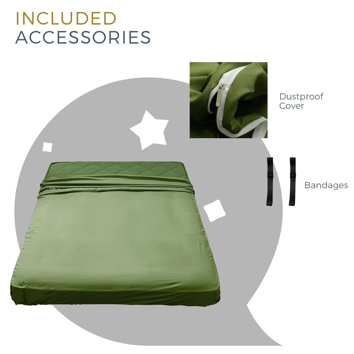 MAXYOYO 6" Extra Thick Futon Mattress Floor Mattress, Queen Size Diamond Pattern Mattress Pad Tatami Pad Japanese Floor Mattress for Adults Floor Bed Roll Up Mattress Guest Mattress, Green MAXYOYO