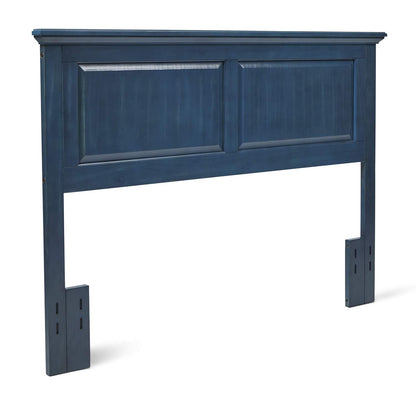 Vibrant Blue Solid Wood Headboard for Full/Queen Beds by Glenwillow Home - WoodArtSupply