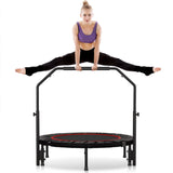 Rebounder Trampoline for Adult,460 LBS Mini Trampoline for Adults with Bar,Exercise Trampoline Indoor/Outdoor Use,40 inch Fitness Rebounder cahgl