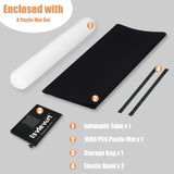 Lavievert 1500 Pieces Jigsaw Puzzle Board with 4 Drawers & Cover, Wooden Puzzle Plateau with Puzzle Mat Set and Smooth Surface, Portable Puzzle Table for Adults and Kids LAVIEVERT