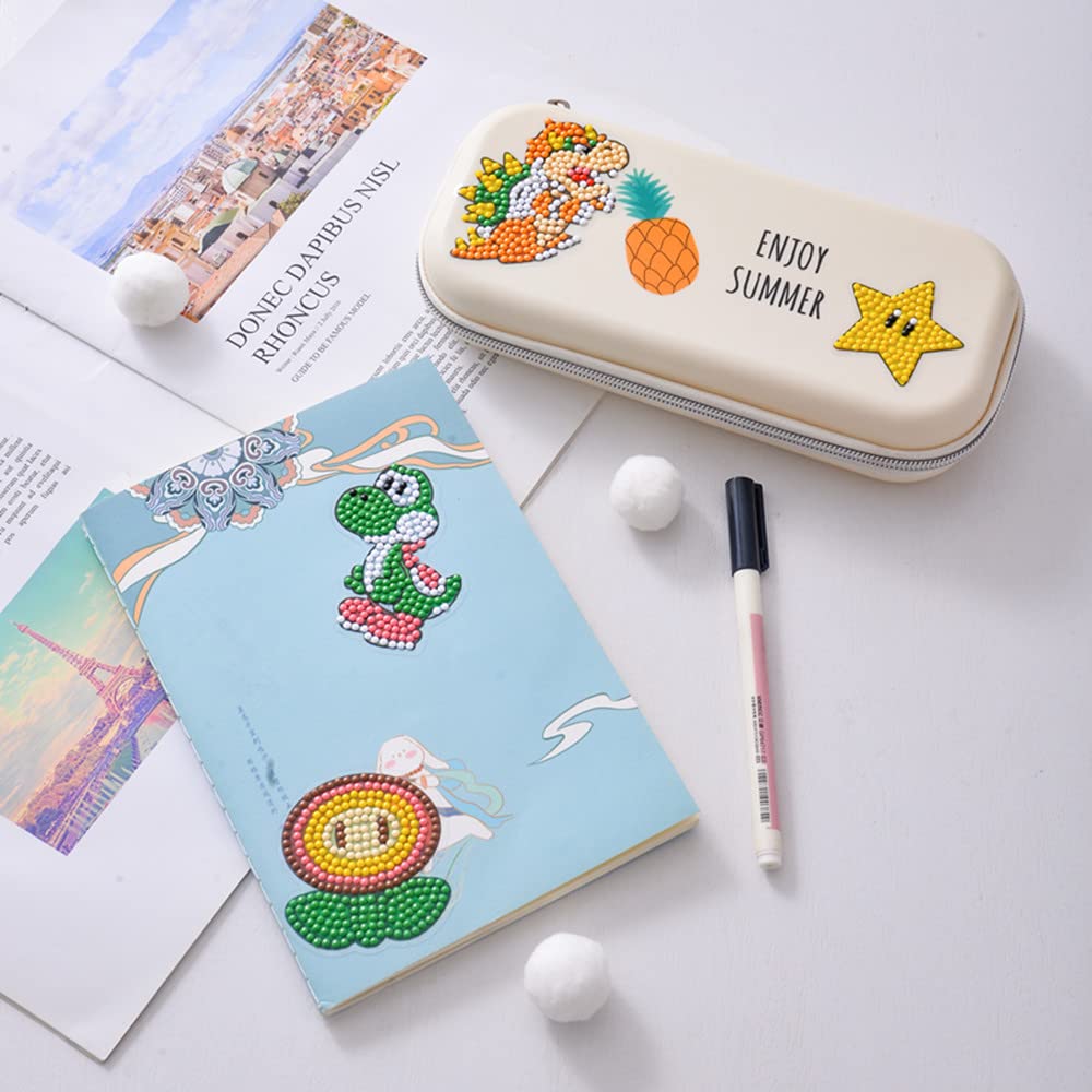 MMAHD 12 PCS 5D DIY Diamond Art Stickers Kits,Diamond Art Cartoon Animal Pattern, Suitable Beginners MMAHD