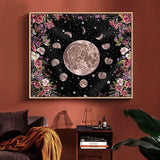 Diamond Painting Kits,5D Diamond Art with Accessories & Tools,Moon Phase Painting with Diamond，Relaxation and Home Wall Decor 12 x 16inch FILASLFT