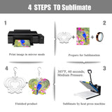 WindMage 12 Pack 4inch Sublimation Wind Spinner Blanks 3D Aluminum Metal Wind Sculpture Kinetic Spinners for Yard Garden Indoor Art Ornaments Xmas Hanging Decoration (Butterfly) WindMage