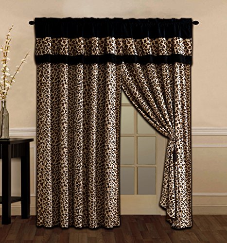 Masterplay King Size Bedding Black Brown Leopard Zebra Bed in A Bag Animal Print Microfur Comforter Set Queen Galaxy's Linen