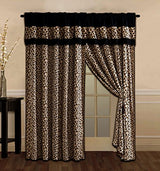 Masterplay King Size Bedding Black Brown Leopard Zebra Bed in A Bag Animal Print Microfur Comforter Set Queen Galaxy's Linen