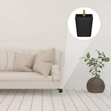 TURSTIN 8 Pack 3 Inch Furniture Legs Plastic Sofa Coach Legs Square Tapered Feet Sofa Legs with T-Nuts Screws for Legs Sofas Chairs Cabinets Dressers Beds, Black TURSTIN