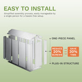 Patiowell 4' x 8' Outdoor Storage Shed with Floor, Plastic Shed Outside Resin Tool Shed with Two Windows and Lockable Door for Backyard Garden Patio Lawn, White (Fit-it Shed) Patiowell