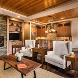 Casual Home Night Owl Nightstand with USB Ports-Warm Brown Casual Home