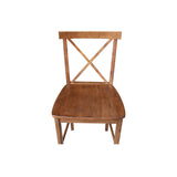 International Concepts X-Back Counter Height Stool,Brown IC International Concepts