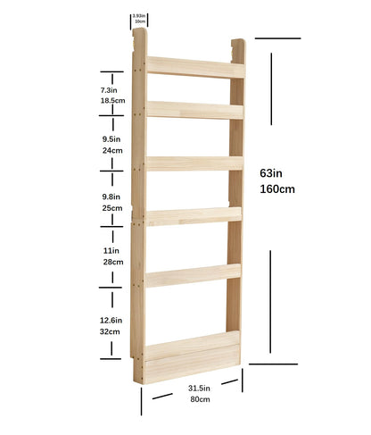 Heehee Solid Wood Bookshelf: Elegant Book and Toy Organizer for All Ages - WoodArtSupply