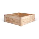 Infinite Cedar Premium Cedar Raised Garden Bed - 4' x 4' x 16.5" H - 1" Thick Wood Infinite Cedar