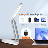 Giryuhd LED Desk Lamp for Office Home & Battery Operated Lamp Rechargeable Lamp Foldable & Portable Light, LED Desk Light Strip, 3 Brightness Dimmable Small Desk Lamp Wireless Reading Lamp Giryuhd