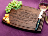 Straga Personalized Cutting Boards | Handmade Wood Engraved Charcuterie | Custom Wedding, Anniversary, Housewarming Gift for Newlyweds Straga