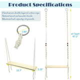 HahaMagic Chicken Swing Toy for Large Chicken Coop, Chicken Enrichment Toy for Hens and Roosters, Natural Wooden Handmade Chicken Coop Accessories, Ideal Gift for Chicken Owners and Chicken Lovers HahaMagic