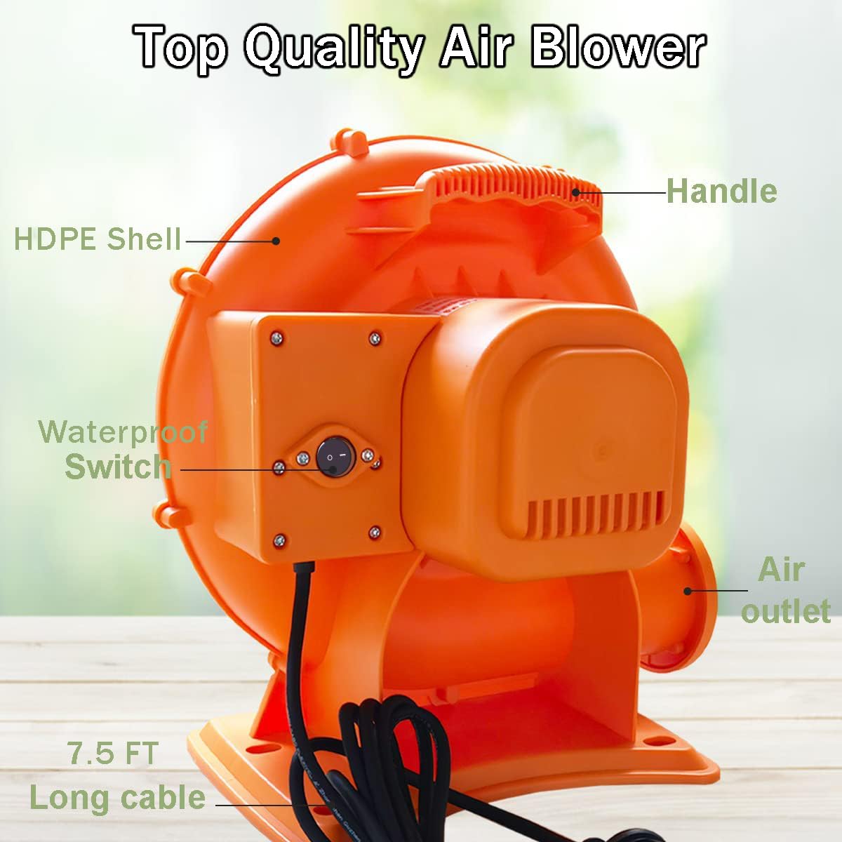 HuaKastro Inflatable Bounce House Water Slide – Backyard Water Park for Kids with Slide, Pool (Ball Pit), and Bucket Dump for Outdoor/Indoor Play, Perfect for Summer Fun (Blower Included) HuaKastro