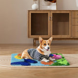 Yjunue Butterfly Floral Latch Hook Kits for Adults, DIY Crochet Yarn Rugs Hooking Craft Kit with Color Preprinted Pattern Design for Kids Adults and Beginners(Butterfly, 20 x 15in) Yjunue