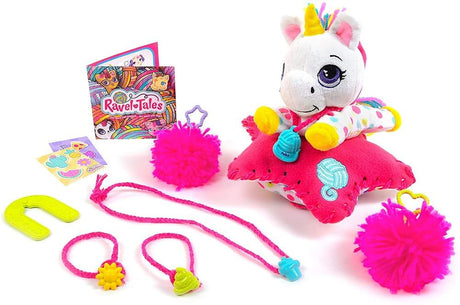 Secret Origins Unicorn Mystery Plushes Set for Girls - Bundle with 2 Ravel Tales DIY Surprise Toys Featuring Cute Unicorns, Animals, and More Plus Stickers | Unicorn Mystery Toy for Girls Secret Origins