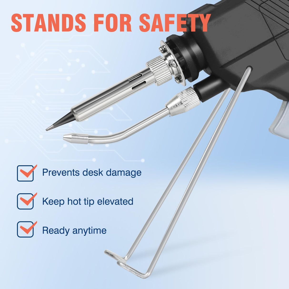 Soldering Iron Kit, Auto Feed Soldering Gun with LCD Display and ±1°C Precision Temp Control, 8-in-1 Set with Wire, Pump, Tip Cleaner, 5 Tips for Electronics Repair DIY, PCB, SMD NEWACALOX