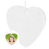 SUPVOX 1 Set Felt Aroma Diffuser Heat Transfer Felt Sublimation Blank for Sublimation Heart Sublimation Air Freshener Sublimation Ornament Blanks Decorate Love SUPVOX