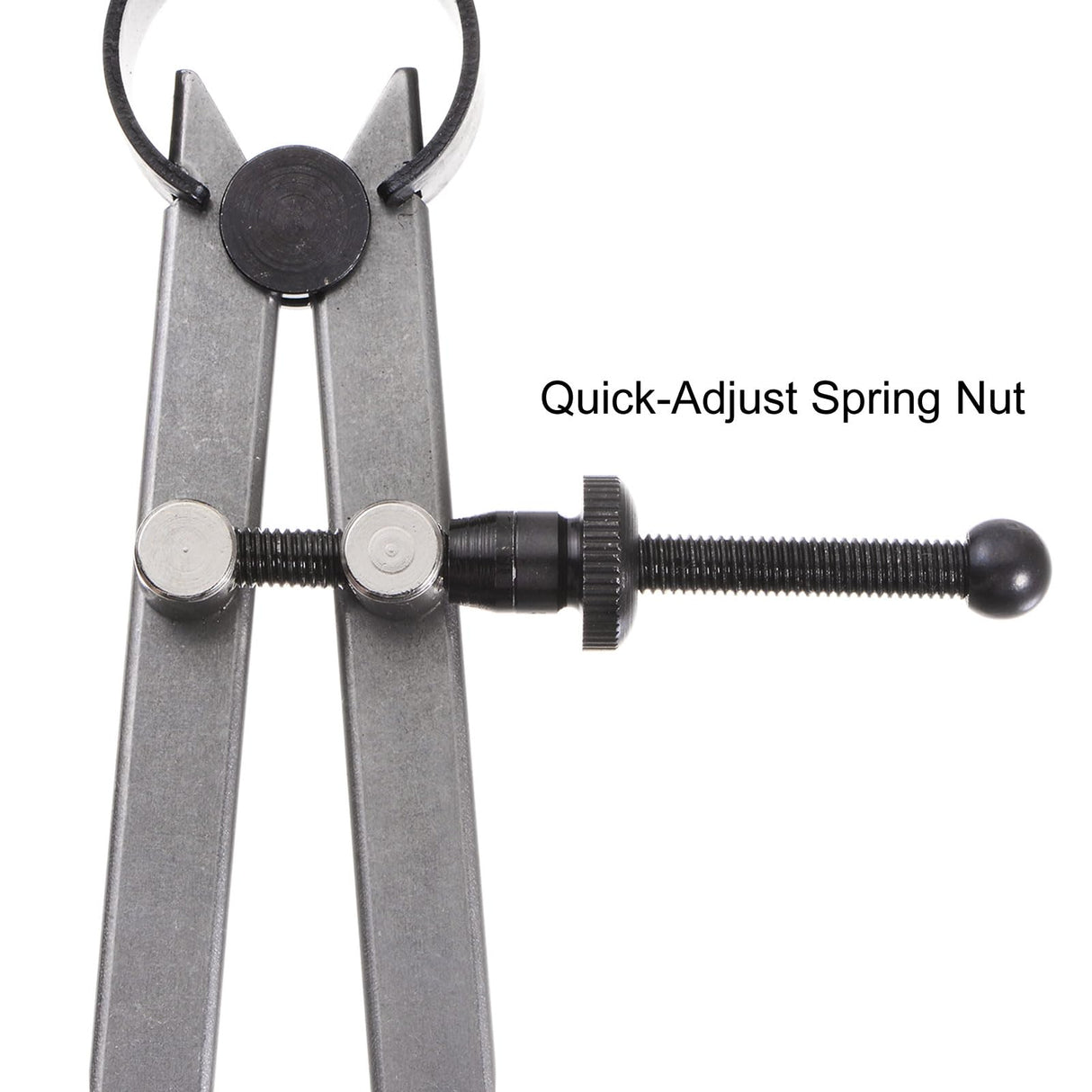 HARFINGTON Spring Joint Caliper 12 inch / 300mm Adjustable Spring Outside Caliper with Solid Nut for Wood Turning Lathe Work HARFINGTON