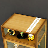 Yimisya Curio Display Cabinet with Acrylic Doors, Collectibles Toy Organizers Rack, Pantry Cabinet, Freestanding Cupboards for Home, Office, Playroom, Living Room, Kitchen Yimisya