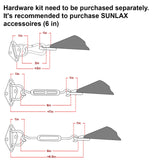 SUNLAX Sun Shade Sail 14' x 14' x 14' Dark Grey Triangle Canopy Sail Shade Cover UV Block Permeable Sunshade Outdoor for Patio Backyard (We Make Custom Size) SUNLAX