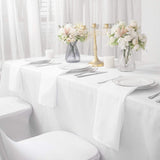 25pcs Polyester Cloth Napkins - 17 x 17 inch White Dinner Washable Napkins with Hemmed Edges for Restaurant/Wedding/Hotel(25,White) Ascoza