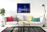 DIY 5D Diamond Painting Kit Hong Kong Skyline Hongkong Night City Cityscape Building Business 16" X 20" Adult Full Drill Rhinestone Cross Stitch Art Crafts for Home Decoration Suklly