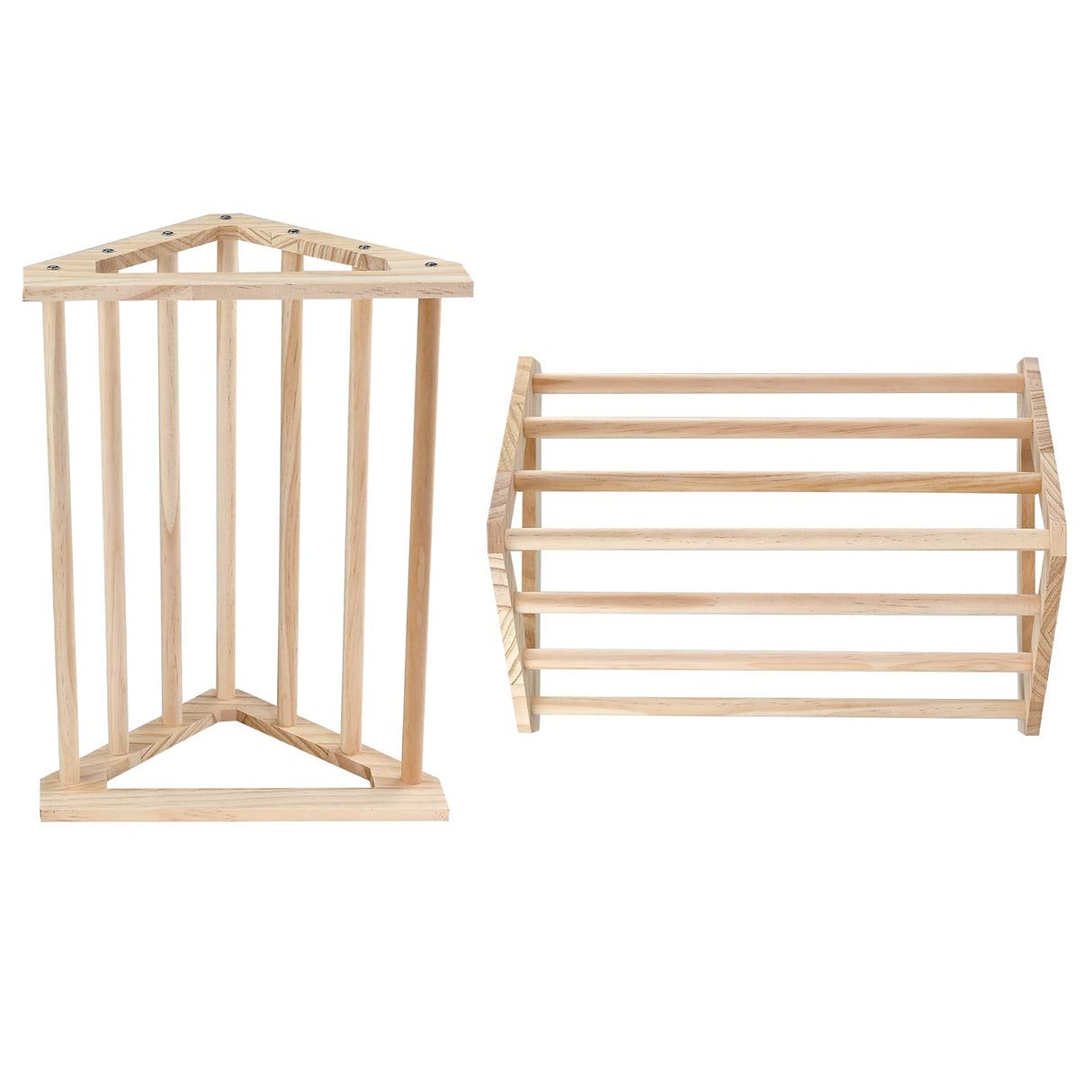 GINTUTO Chicken Perch Strong Pine Wooden Chick Jungle Gym Roosting Bar, Chick Perch Toys for Coop and Brooder for Large Bird Baby Chicks Parrot Hens (Large) GINTUTO