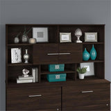 Bush Business Furniture Office 500 72W Desk Hutch, Black Walnut Bush Furniture