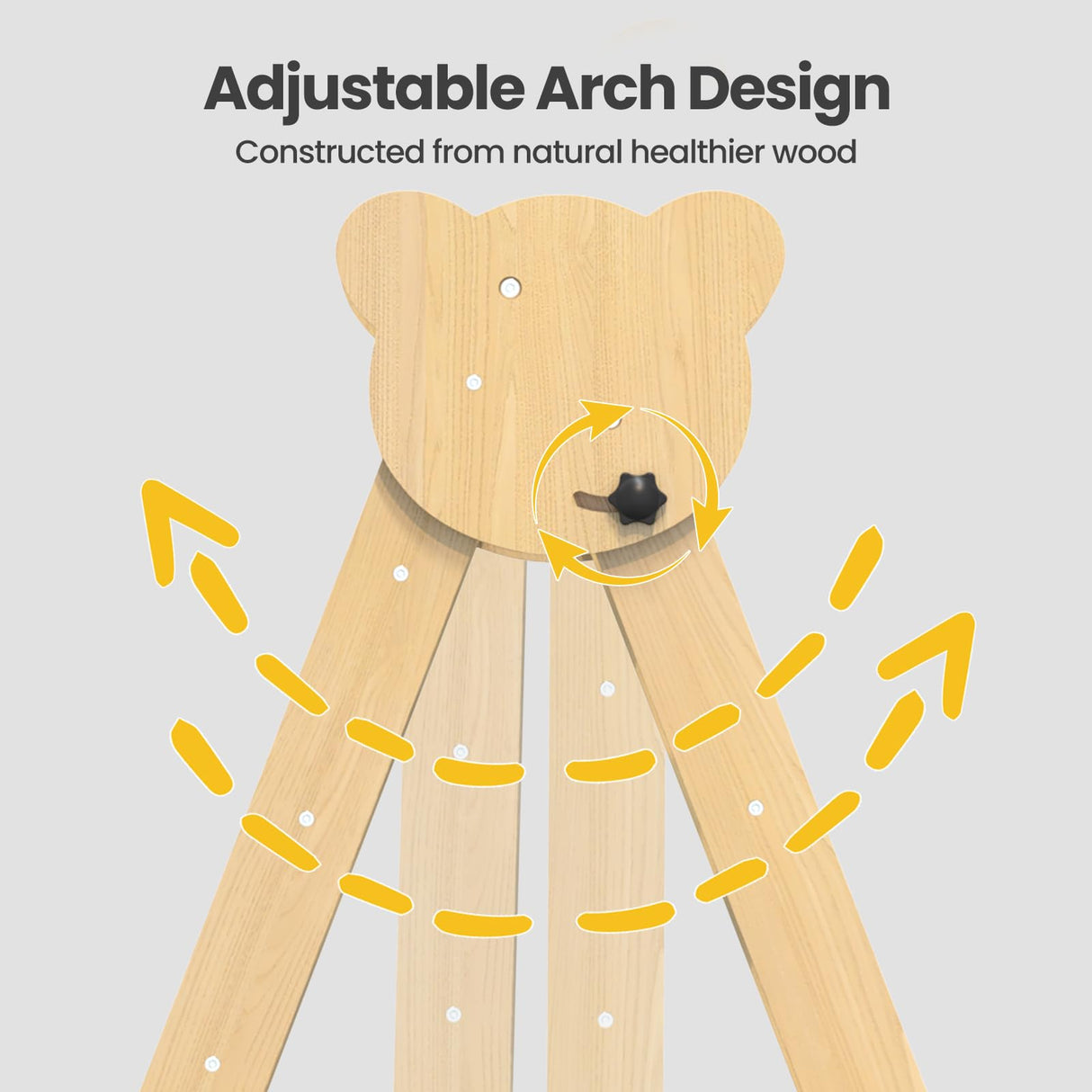 CMFYDAILY 5 in 1 Pikler Triangle Set, Foldable Baby Climbing Gym Indoor Montessori Climbing Set Wooden Toddler Climbing Toys with Arch, Ramp, Ladder CMFYDAILY