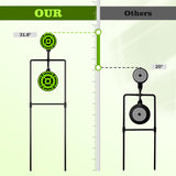 Ideagle Double Spinner Shooting Targets, 3/8" Thick Metal High Caliber Auto Reset Steel Target for Centerfire Handguns up to .44 Magnum Ideagle