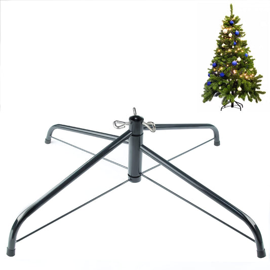 MNKXL 28 Inch Christmas Tree Stand for 4 to 10ft Christmas Trees,fits 1.3 inch Pole,Folding Christmas Tree Stand