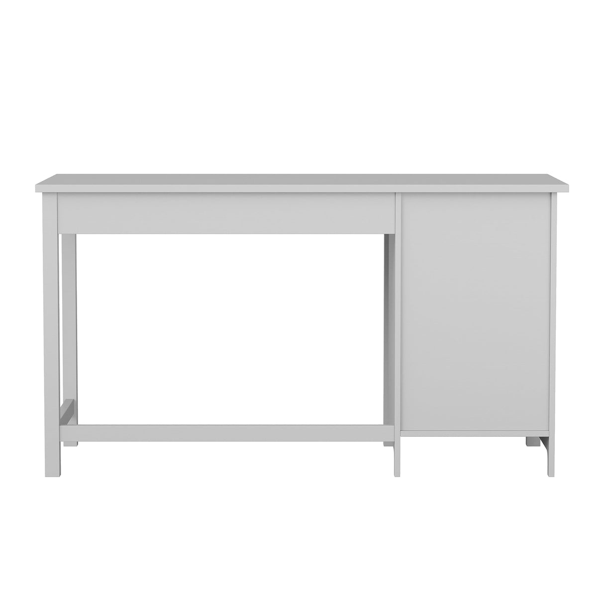 Martha Stewart Hutton Shaker Style Home Office Desk with Storage in Gray with Brushed Nickel Hardware Martha Stewart