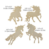 Summer-Ray 20 Wooden Unicorn Laser Cutout DIY Craft Home Decoration Art Embellishment Room Decoration Summer-Ray.com