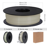 TEQStone Glow in The Dark PLA Filament 1.75mm Blue, Consistent Diameter +/- 0.03mm, Vacuum Packaging, Compatible with Various 3D Printers, 1KG Spool TEQStone