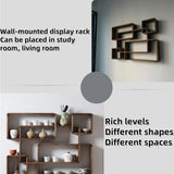 YWSXHS Collectibles Display Case, Wooden Cubby Box Display Shelf Organizer Storage, Wall Mountable Curio Display Case, Wall Mounted Shelves for Bedroom, Corridor, Entrance, Living Room, Office(Small) YWSXHS