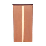 SEI Furniture Window Pane Storage Adjustable Shelves Display Cabinet, 47.75" H x 26.25" W x 9.5" D, Cherry SEI Furniture