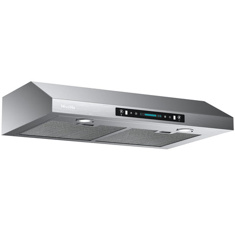 30 Inch Under Cabinet Range Hood with 900-CFM, 4 Speed Gesture Sensing&Touch Control Panel, Stainless Steel Kitchen Vent HisoHu