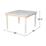 International Concepts Unfinished Square Juvenile Table IC International Concepts