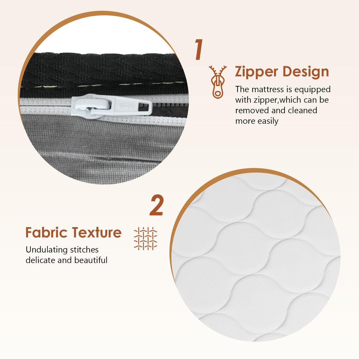 PayLessHere 10 Inch Innerspring King Mattress Medium Firm Hybrid Mattress with Removable Cover CertiPUR-US Certified Bed-in-a-Box Pressure Relief Foam Mattress,White PayLessHere