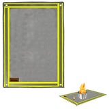 SoloWilder Wood Stove Mat 32" x 20" Fire Pit Grill Mat for Tent Stove Deck Patio Grass Lawn Campsite Insulation Protection SoloWilder